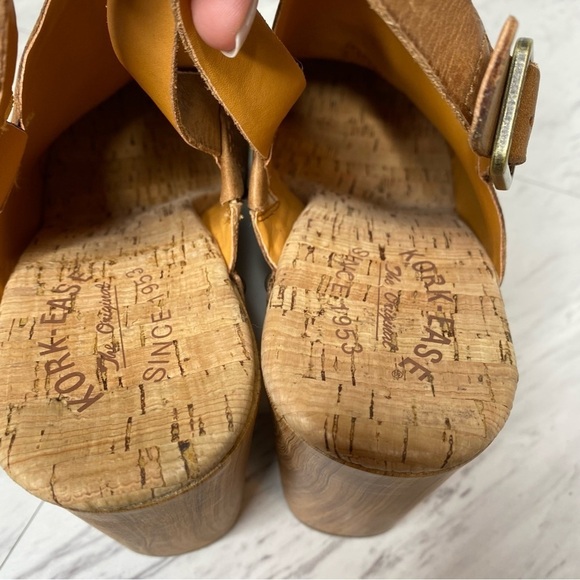 New! Kork Ease Darby Brown Terra Leather Heeled Clog 11M - Picture 11 of 13